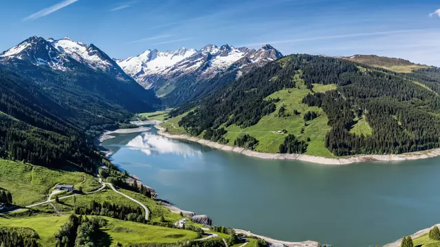 Durlaßboden reservoir, Zillertal valley in Tyrol