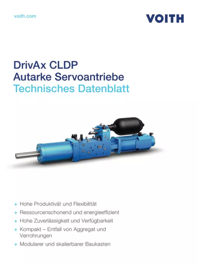 DrivAx CLDP Autarke Servoantriebe | Technisches Datenblatt