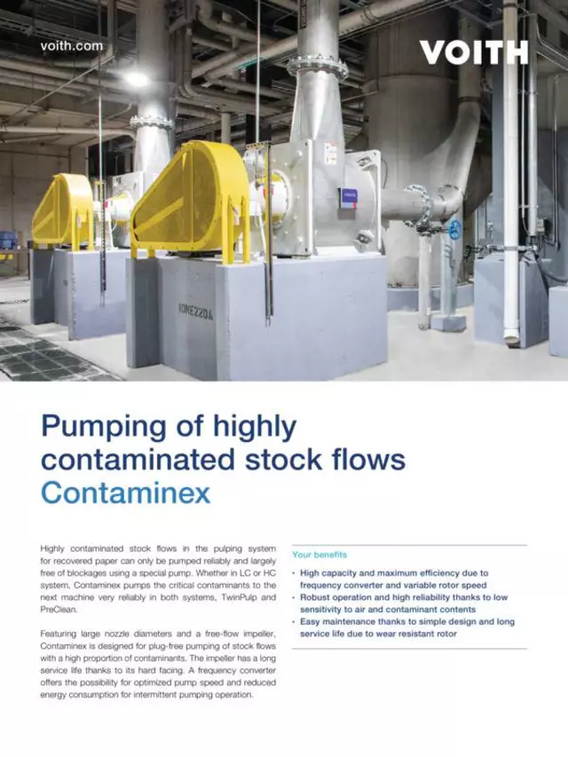 Pumping of highly contaminated stock flows – Contaminex