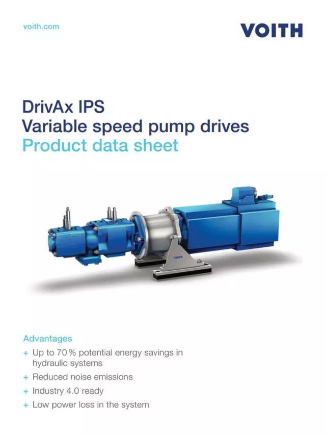 Variable speed pump drives | Servo pump