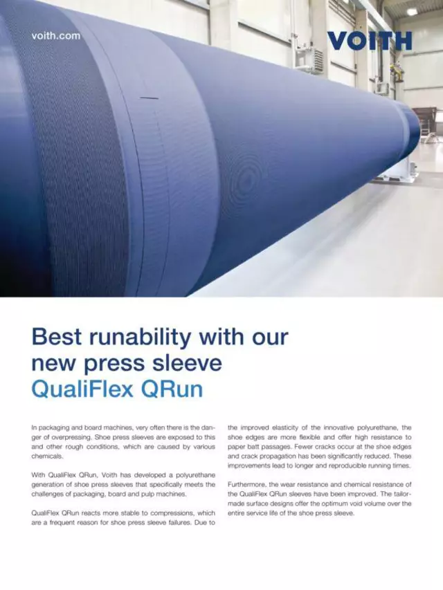QualiFlex QRun - Best runability with our new press sleeve