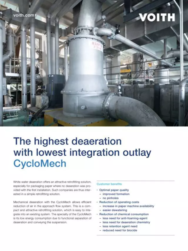 The highest deaeration with lowest integration outlay – CycloMech