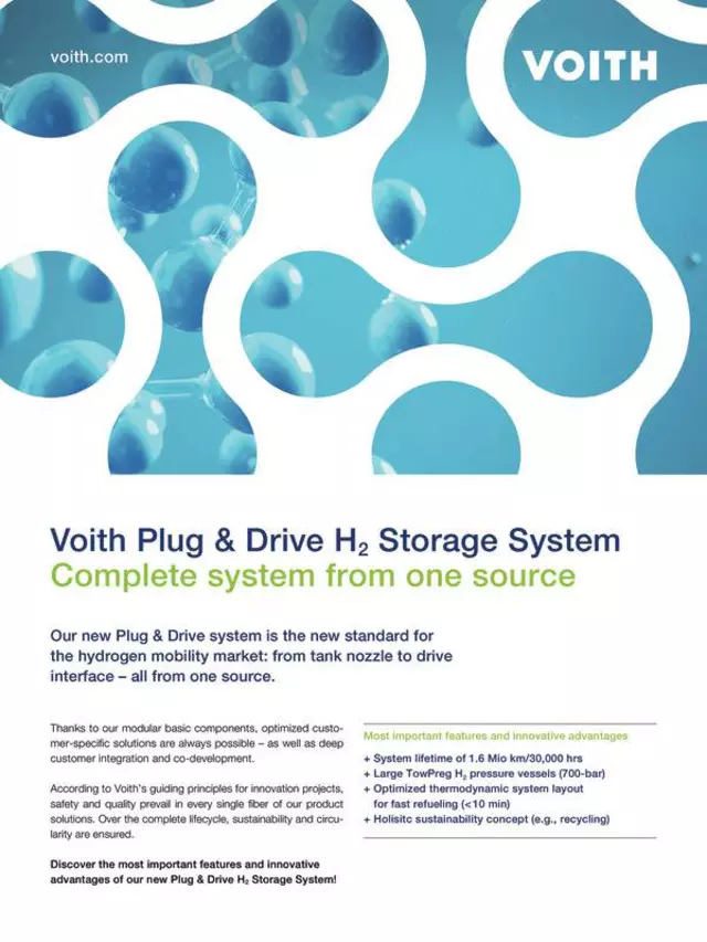 Voith Plug & Drive H2 Storage System Flyer