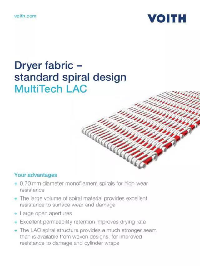Dryer fabric – standard spiral design