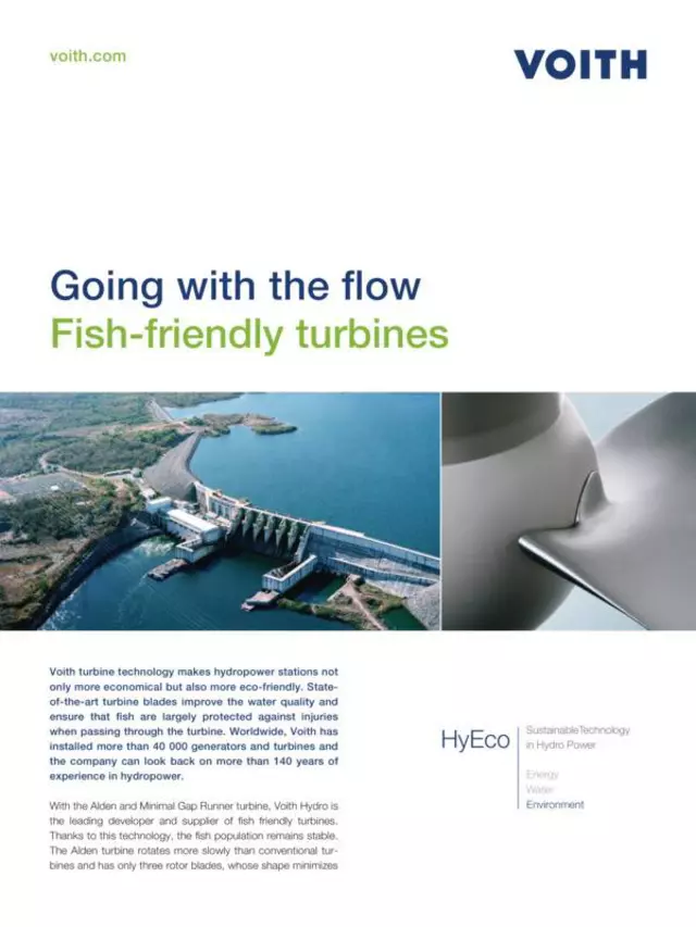 Fish-Friendly Turbines. Going with the Flow