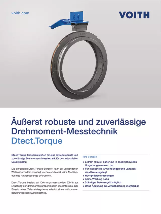 Äußerst robuste und zuverlässige Drehmoment-Messtechnik | Dtect.Torque