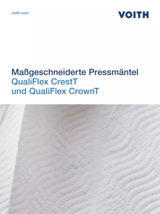 Maßgeschneiderte Pressmäntel
QualiFlex CrestT 
und QualiFlex CrownT 