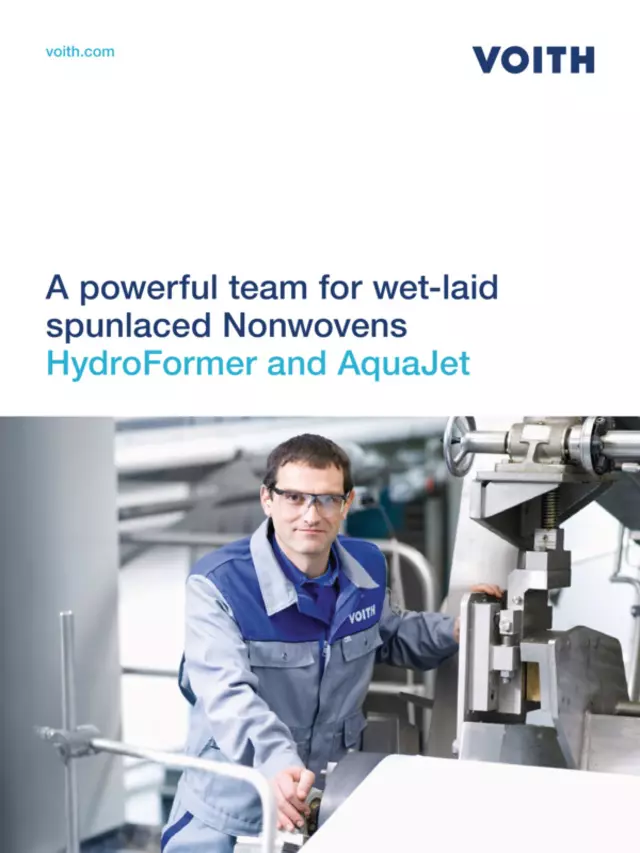 A powerful team for wet-laid spunlaced Nonwovens – HydroFormer and AquaJet