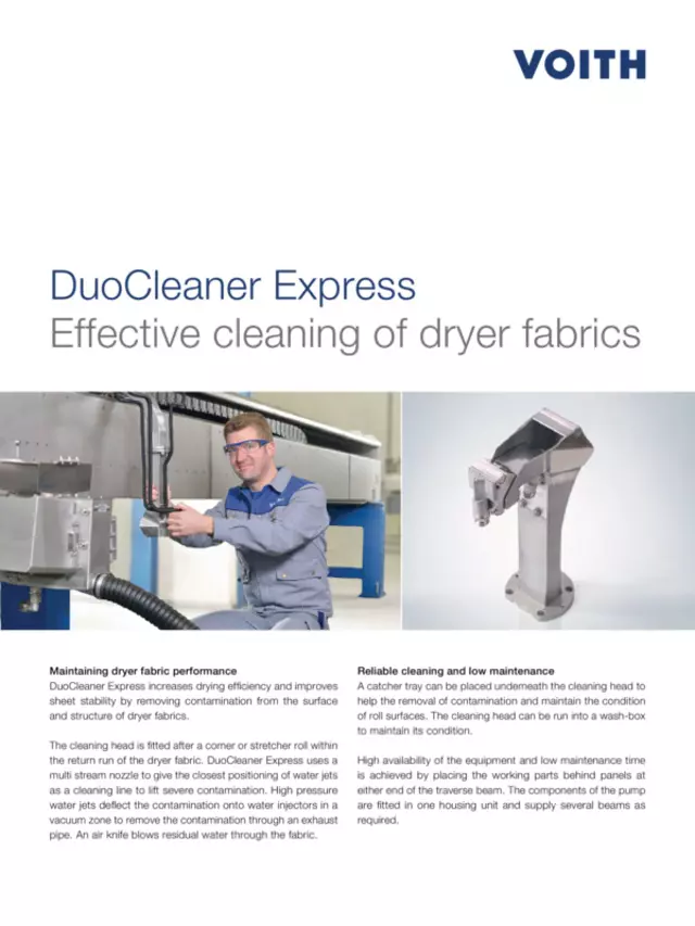 DuoCleaner Express - Effective cleaning of dryer fabrics