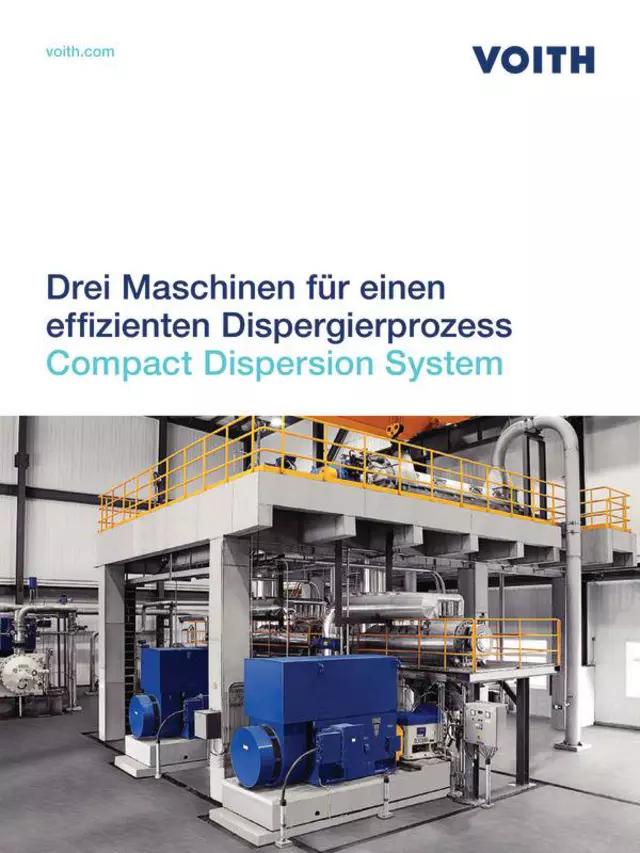 Compact Dispersion System – Drei Maschinen für einen effizienten Dispergierprozess