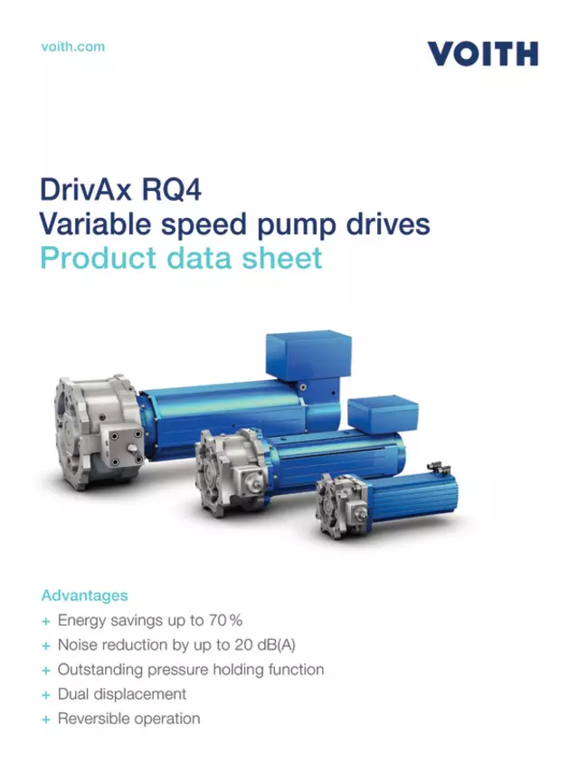 DrivAx RQ4 Variable speed pump drives | Technical data sheet