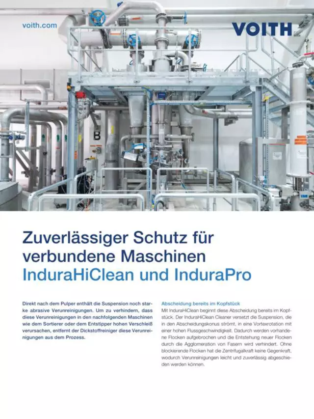 Zuverlässiger Schutz für verbundene Maschinen – InduraHiClean und InduraPro