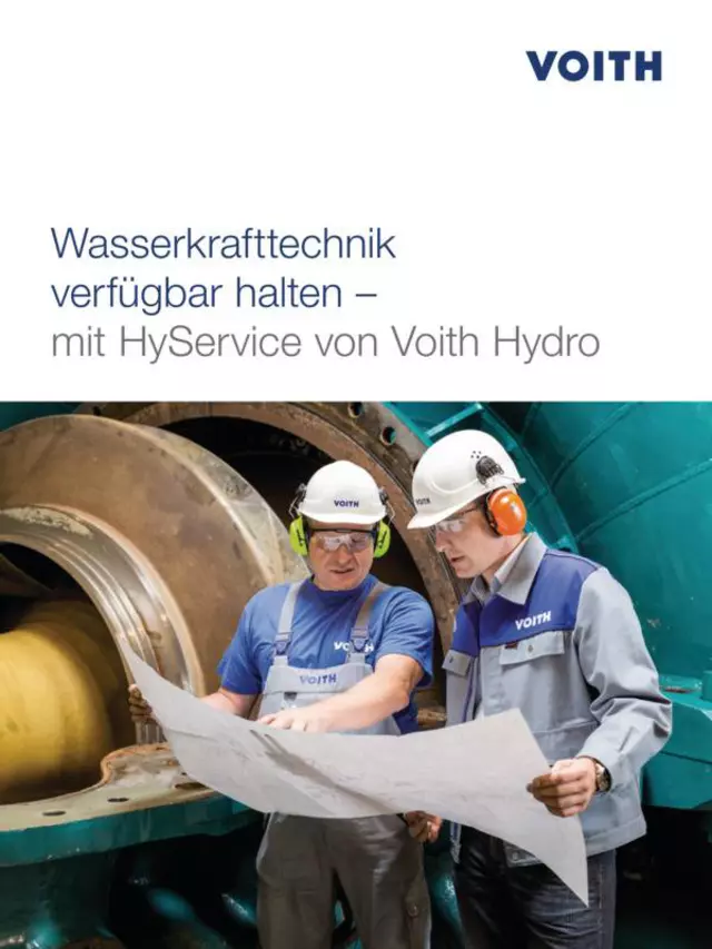 Wasserkrafttechnik verfügbar halten – mit HyService von Voith Hydro