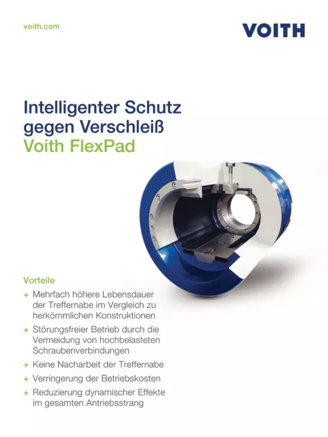 Intelligenter Schutz gegen Verschleiß | Voith FlexPad