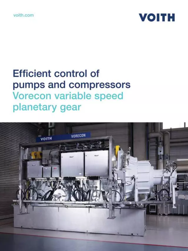 Efficient control of pumps and compressors | Vorecon variable speed planetary gear