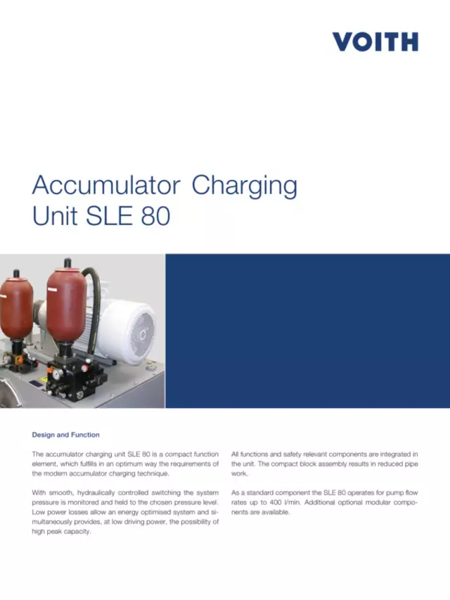 Accumulator Charging Unit SLE 80