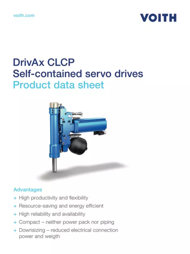 DrivAx CLCP Self-contained servo drives | Technical data sheet