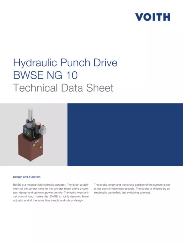 Hydraulic Punch Drive BWSE NG 10