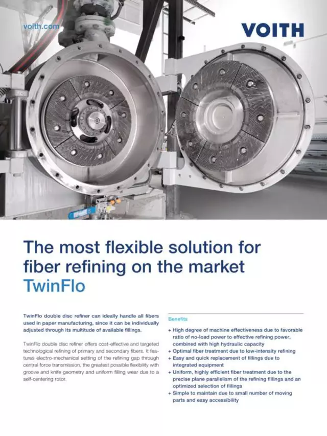 The most flexible solution for fiber refining on the market – TwinFlo