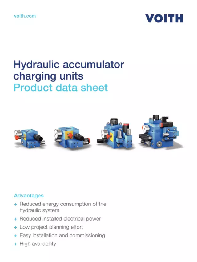 Hydraulic accumulator charging units