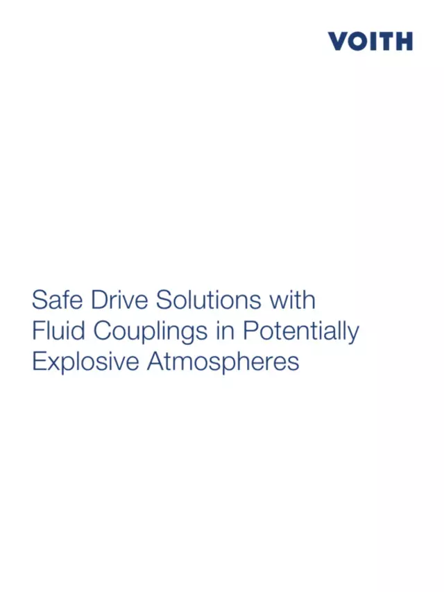 Safe Drive Solutions with Fluid Couplings in Potentially Explosive Atmospheres