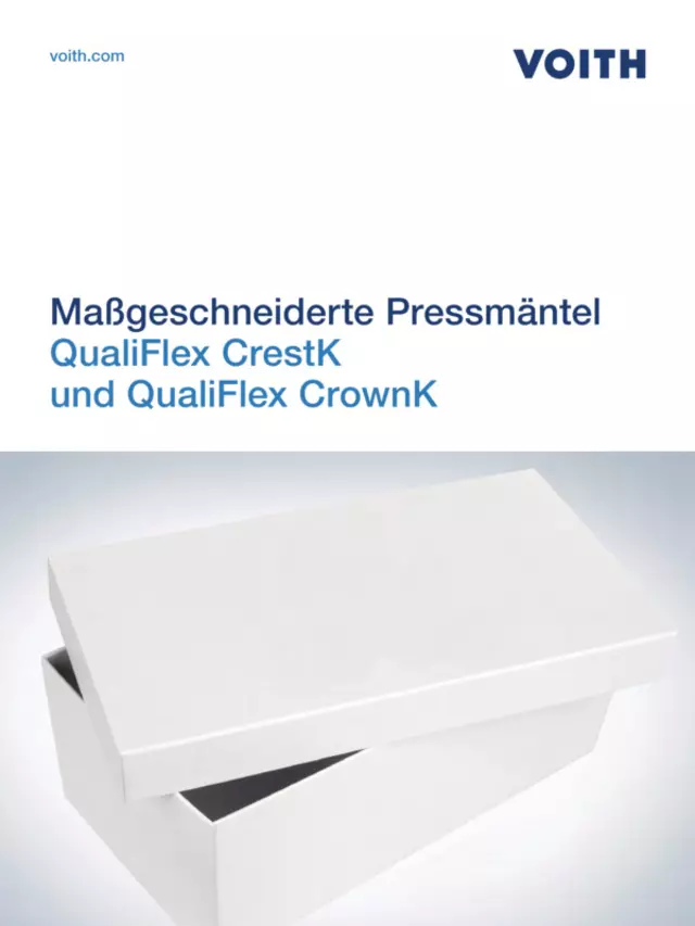 QualiFlex CrestK und QualiFlex CrownK - Maßgeschneiderte Pressmäntel