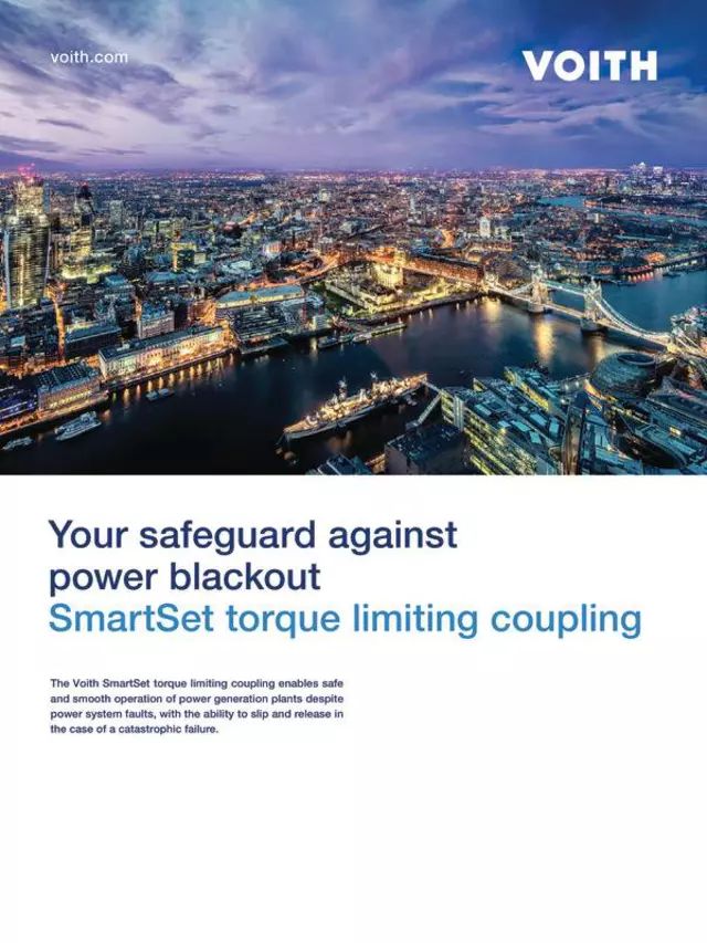 Your safeguard against power blackout | SmartSet torque limiting coupling