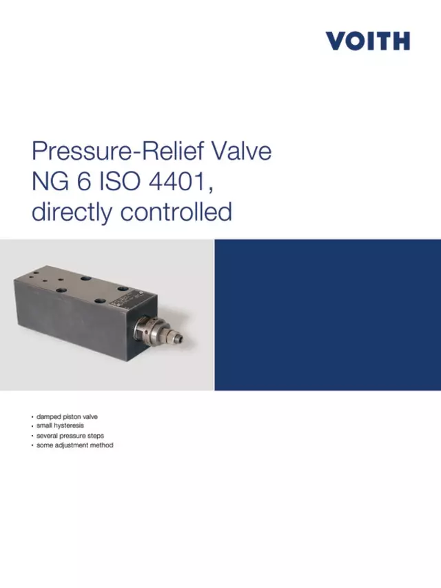 Pressure-Relief Valve NG 6 ISO 4401, directly controlled