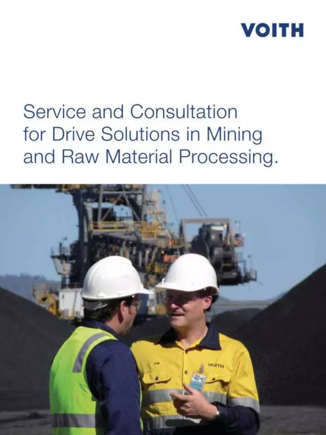 Service and Consultation for Drive Solutions in Mining and Raw Material Processing.