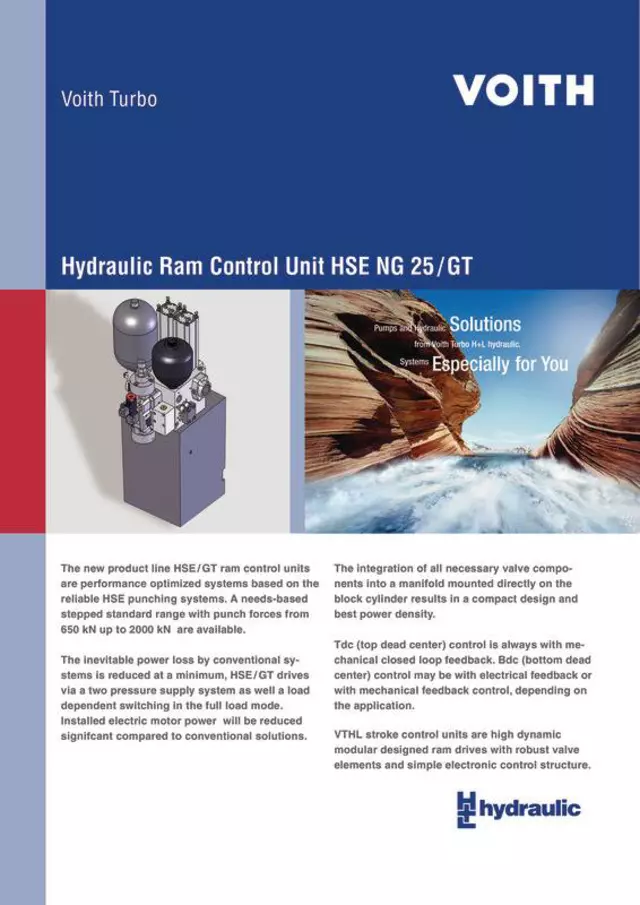 Hydraulic Ram Control Unit HSE NG 25/GT