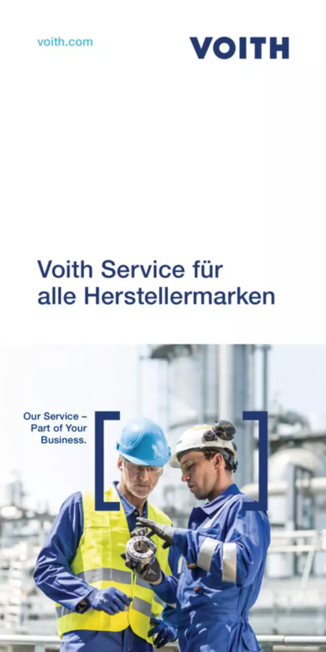 Voith Service für alle Herstellermarken