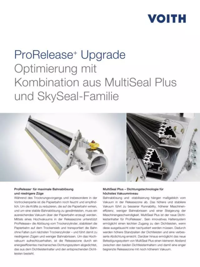 ProRelease+ Upgrade. Optimierung mit Kombination aus MultiSeal Plus und SkySeal-Familie