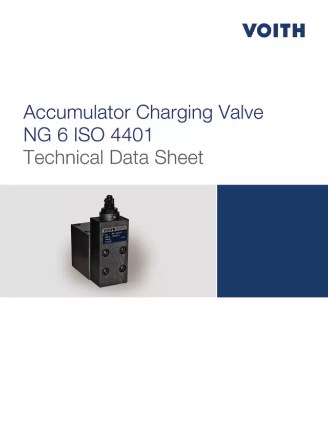 Accumulator Charging Valve NG 6 ISO 4401