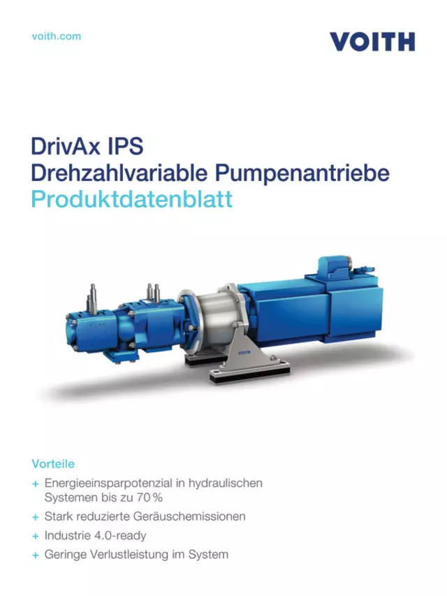 Drehzahlvariable Pumpenantriebe | Servopumpe