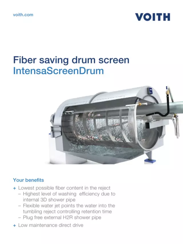 Fiber saving drum screen – IntensaScreenDrum