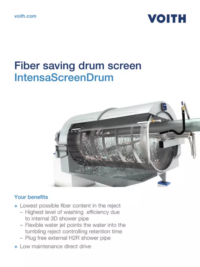 Fiber saving drum screen – IntensaScreenDrum