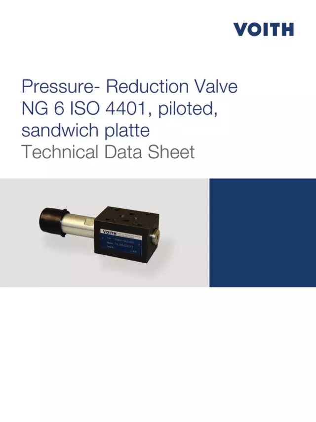 Pressure- Reduction Valve NG 6 ISO 4401, piloted, sandwich platte