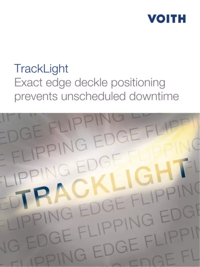 TrackLight – Exact deckle positioning prevents unscheduled downtime