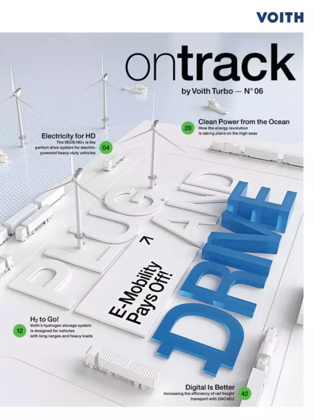 ontrack, customer magazine by Voith Turbo