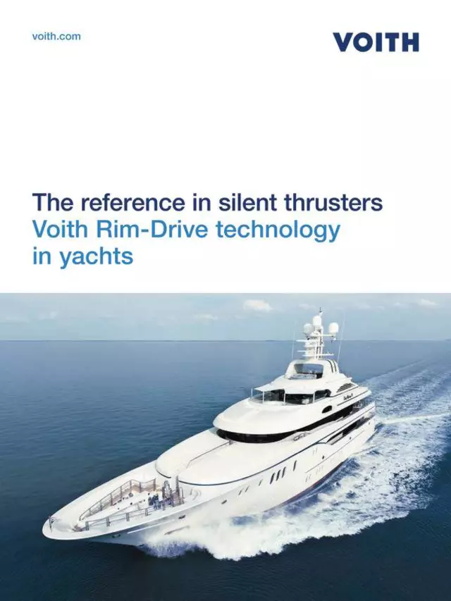 The reference in silent thrusters | Voith Rim-Drive technology in yachts