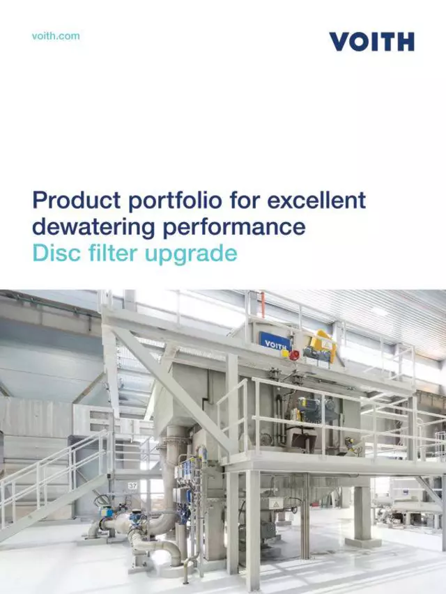 Product portfolio for excellent dewatering performance – Disc filter upgrade