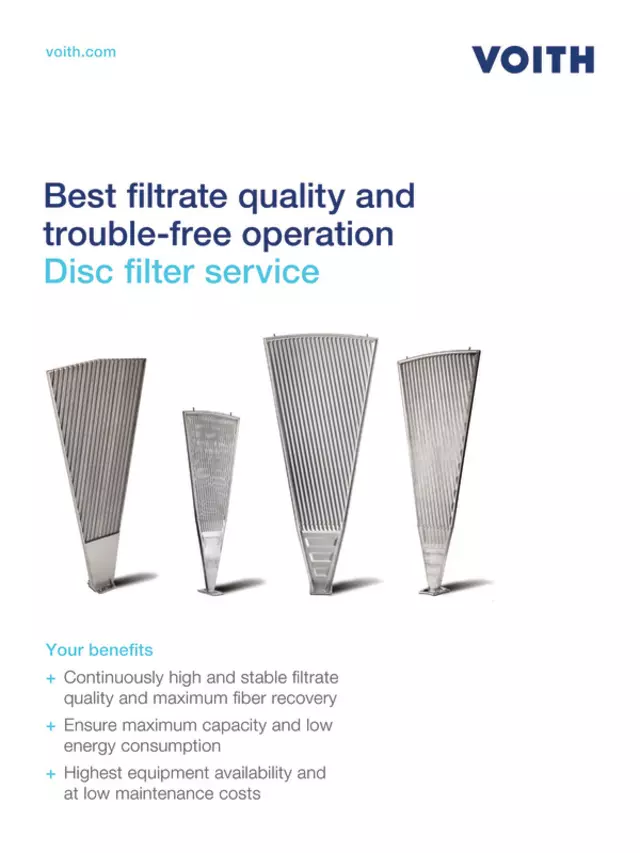 Best ﬁltrate quality and trouble-free operation
