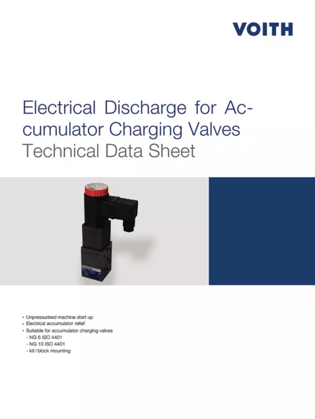 Electrical Discharge for Accumulator Charging Valves