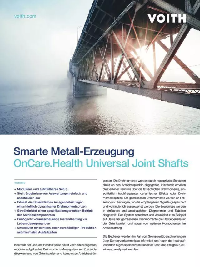 Smarte Metall-Erzeugung. OnCare.Health Universal Joint Shafts