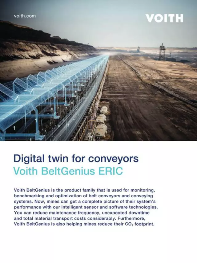 Next level conveyor performance
Voith BeltGenius ERIC