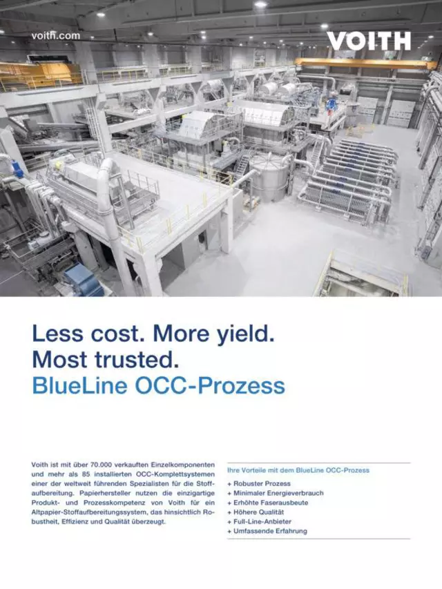 Less cost. More yield. Most trusted.
BlueLine OCC-Prozess