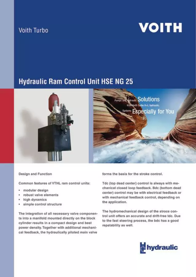 Hydraulic Ram Control UNIT HSE NG 25