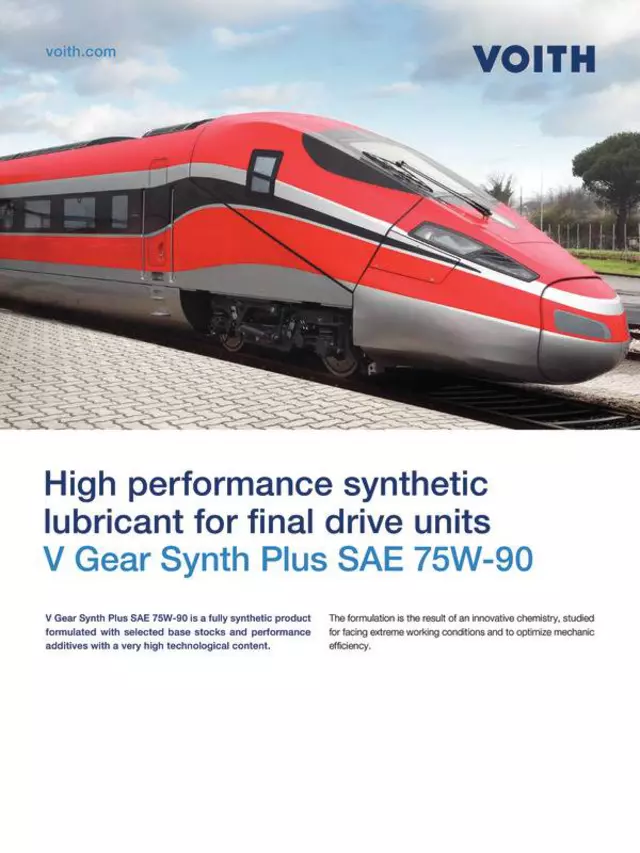 High performance synthetic lubricant for final drive units | V Gear Synth Plus SAE 75W-90