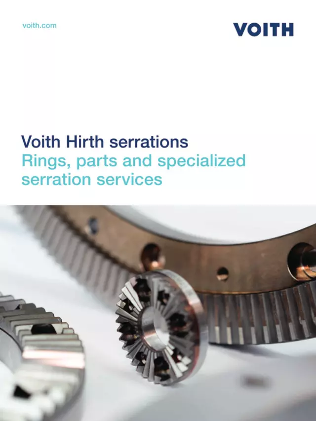Voith Hirth serrations
