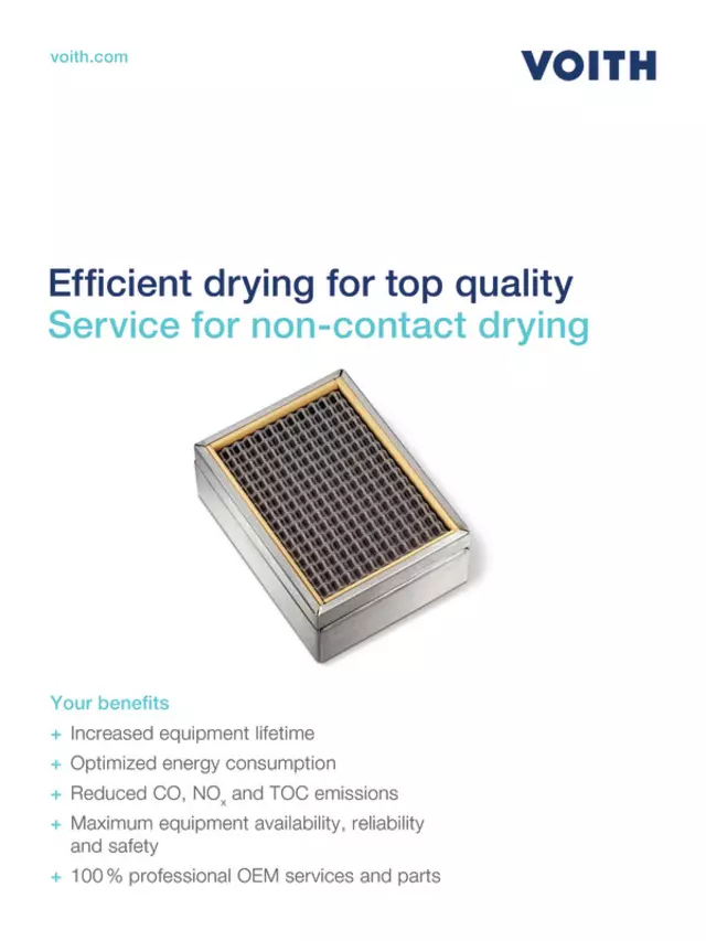 Efficient drying for top quality
